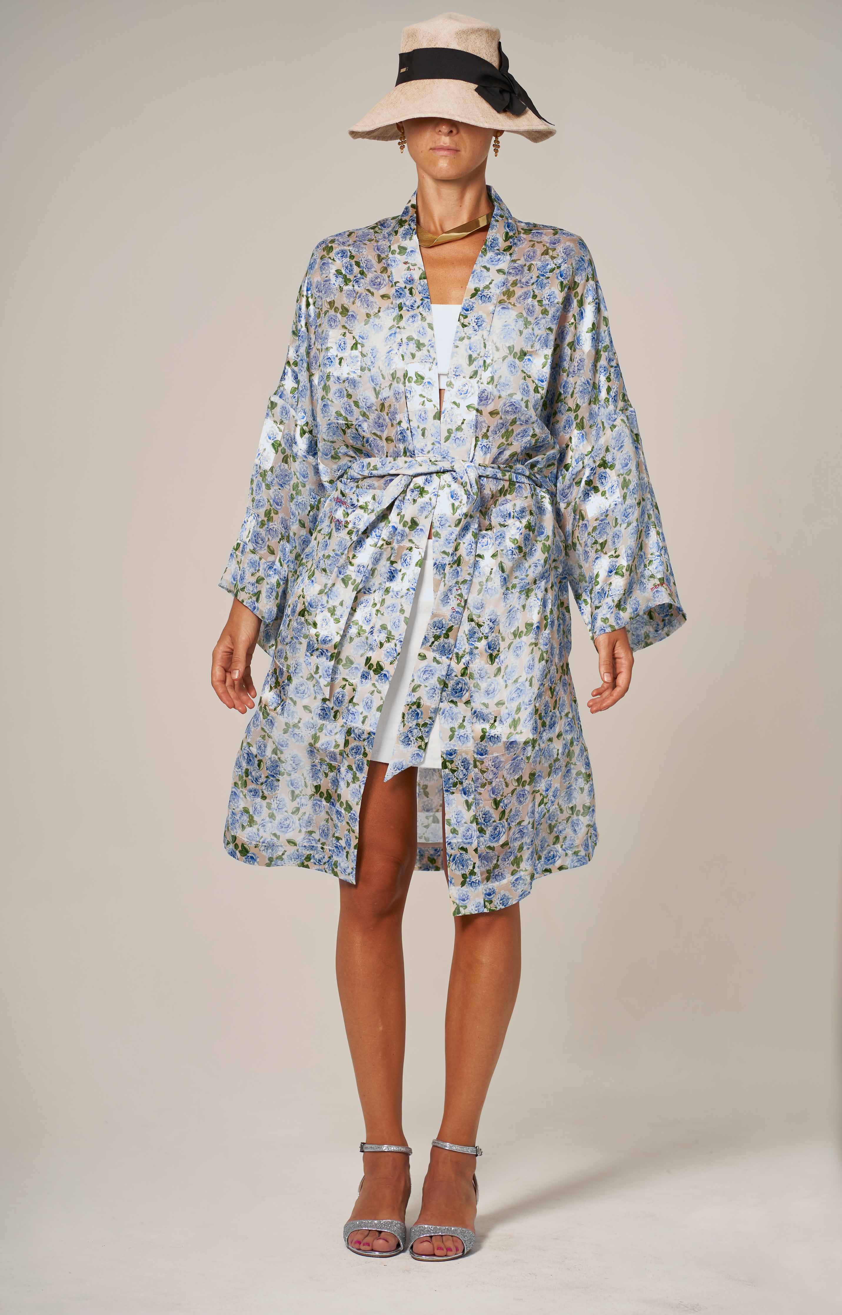 SIGNATURE RIVIERA SILK KIMONO